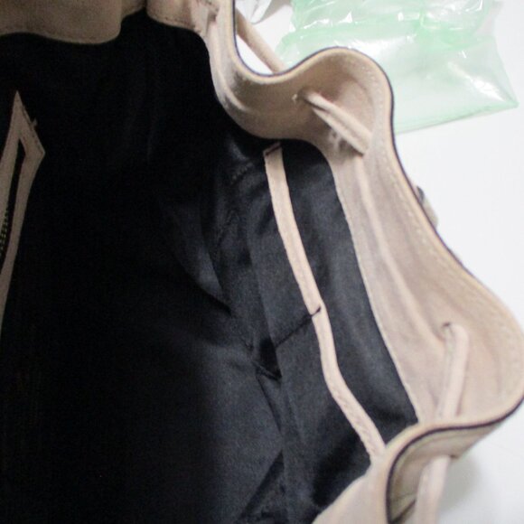Alberta Di Canio Italian Suede Leather Bucket Bag Backpack #1121 - Picture 10 of 16